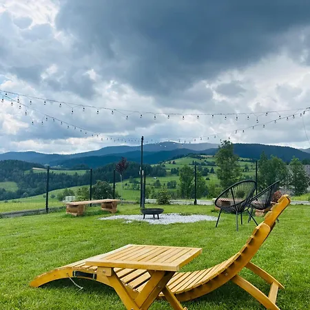 Nyaraló Widoki Na Gorce - Nowoczesne Z Sauna I Jacuzzi W Gorcach Konina